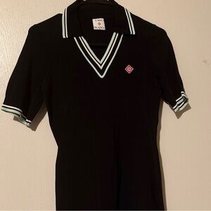 Casa Blanca Black Polo Dress